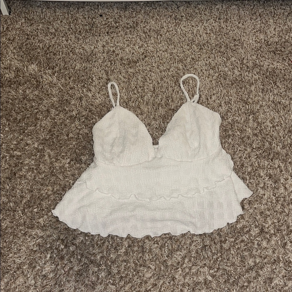 Forever 21 White Camisole Top
